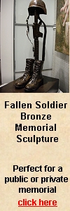 Fallen Soldier Bronze Memorial Sculpture